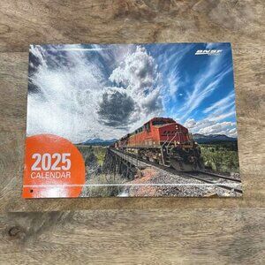 NEW 2025 Burlington Northern Santa Fe Railway Train Engine Calendar BNSF